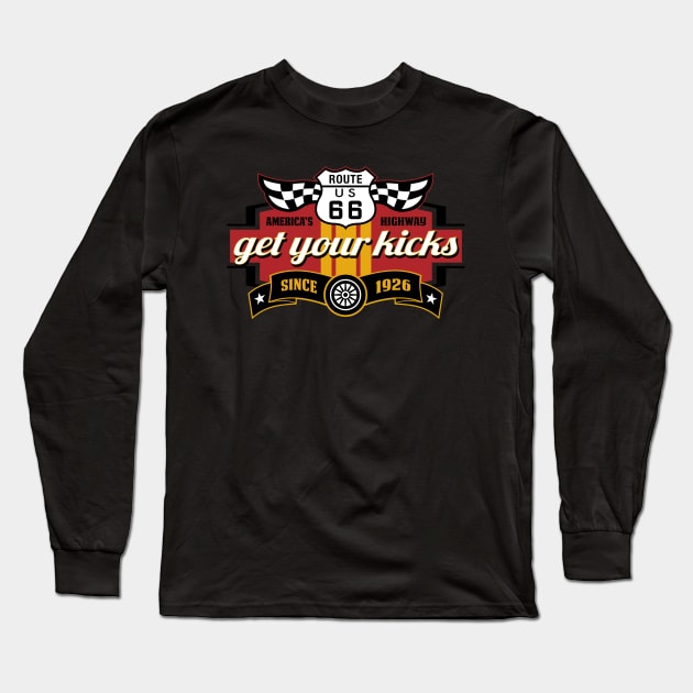 Get Your Kicks Long Sleeve T-Shirt by DesignWise